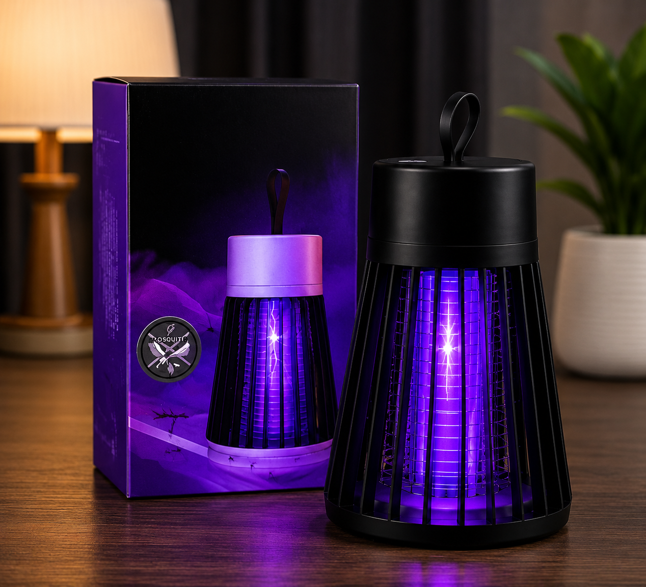 ⚡ Lámpara Eléctrica Mata Mosquitos – Protección 24 Horas
